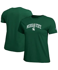 Champion Women's Green Michigan State Spartans Arched Over Logo T-Shirt