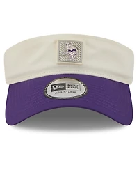 New Era Men's Cream/Purple Minnesota Vikings 2026 Nfl Training Camp Adjustable Visor