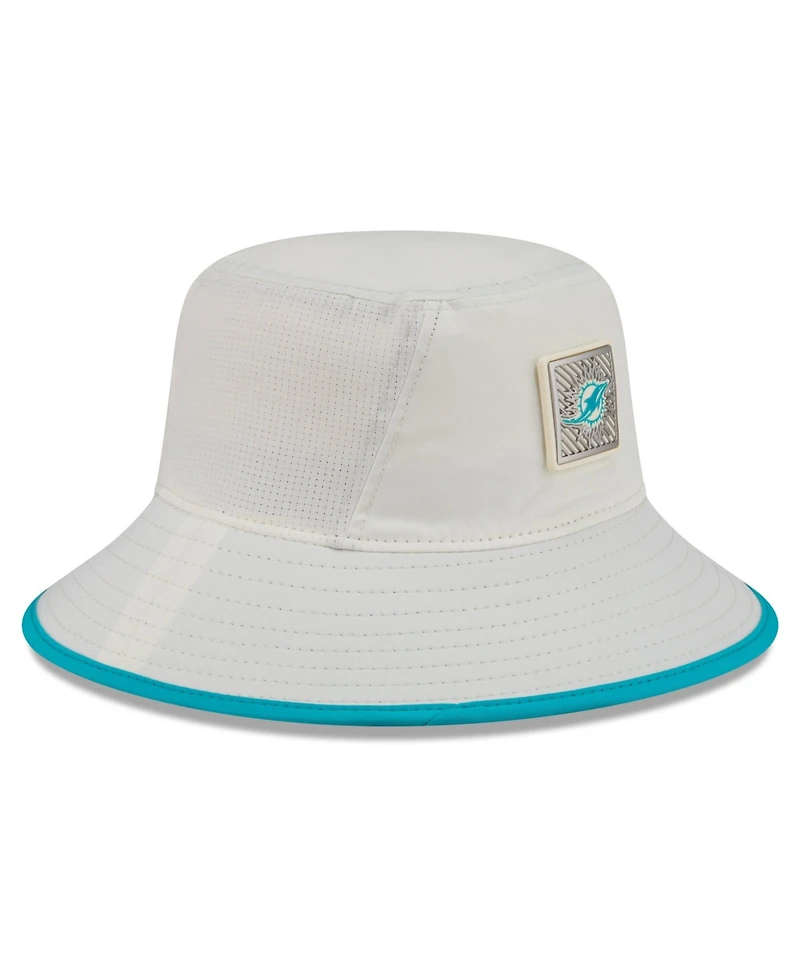 New Era Men's Cream Miami Dolphins 2026 Nfl Training Camp Sport Bucket Hat