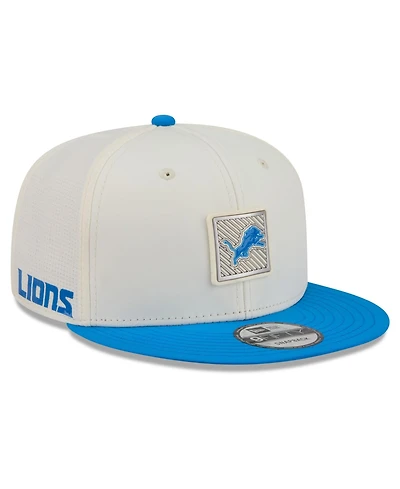 New Era Men's Cream/Blue Detroit Lions 2026 Nfl Training Camp 9FIFTY Snapback Hat