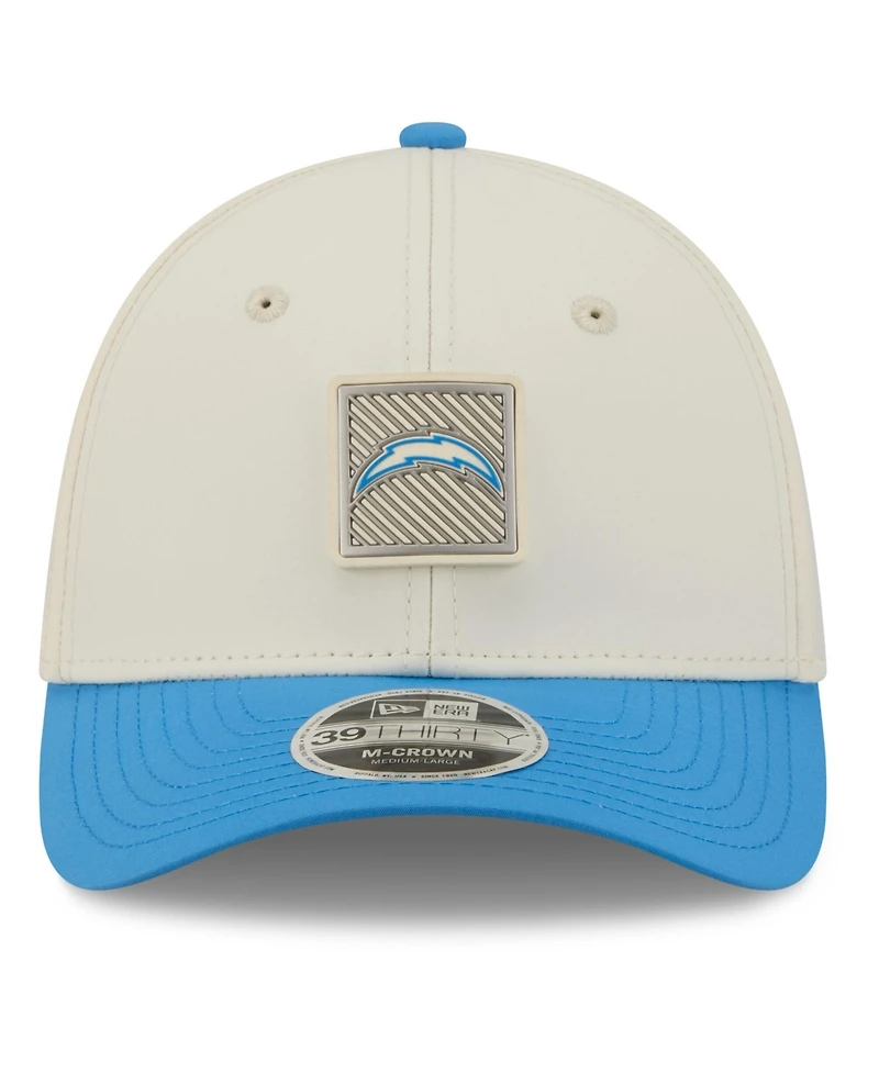 New Era Men's Cream/Powder Blue Los Angeles Chargers 2026 Nfl Training Camp 39THIRTY Flex Hat