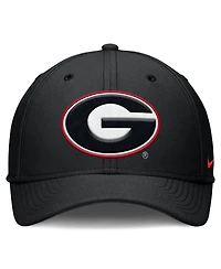 Nike Men's Black Georgia Bulldogs Rise Swoosh Dri-fit Flex Hat