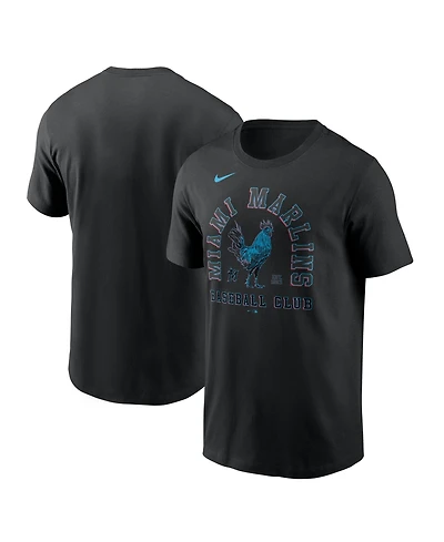 Nike Men's Black Miami Marlins Local T-Shirt