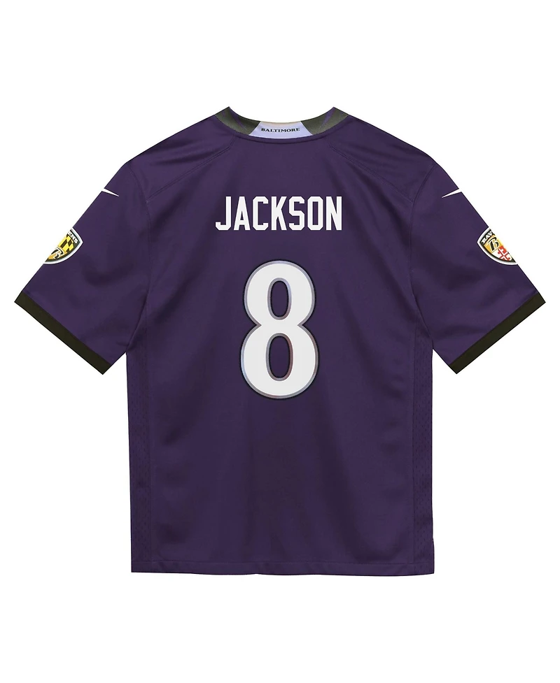Nike Preschool Lamar Jackson Purple Baltimore Ravens Team Game Jersey