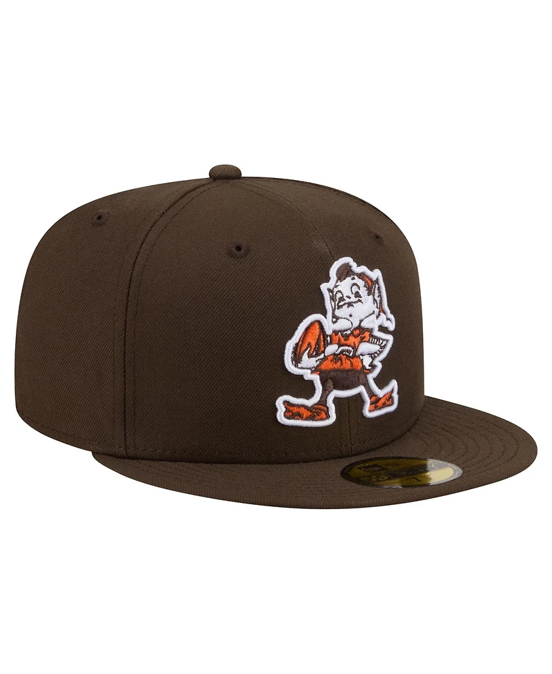 New Era Men's Brown Cleveland Browns 59FIFTY Fitted Hat