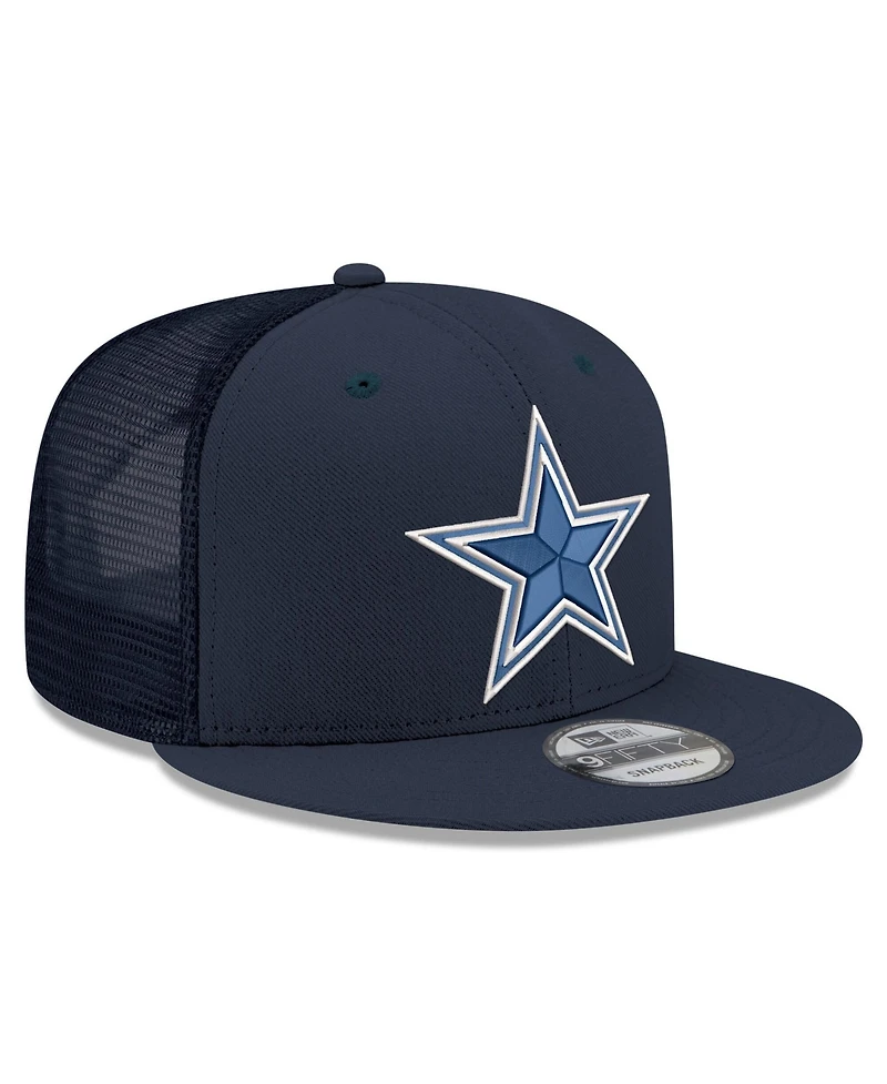 New Era Men's Navy Dallas Cowboys Core Team 9FIFTY Trucker Snapback Hat