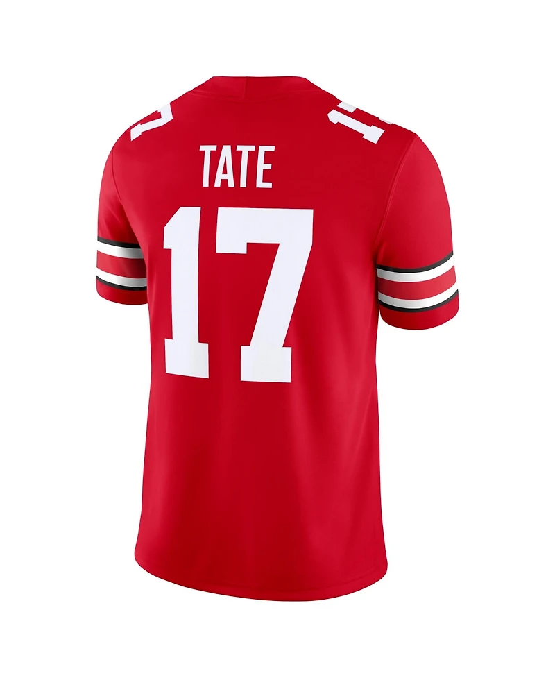 Nike Men's Carnell Tate Scarlet Ohio State Buckeyes Game Jersey