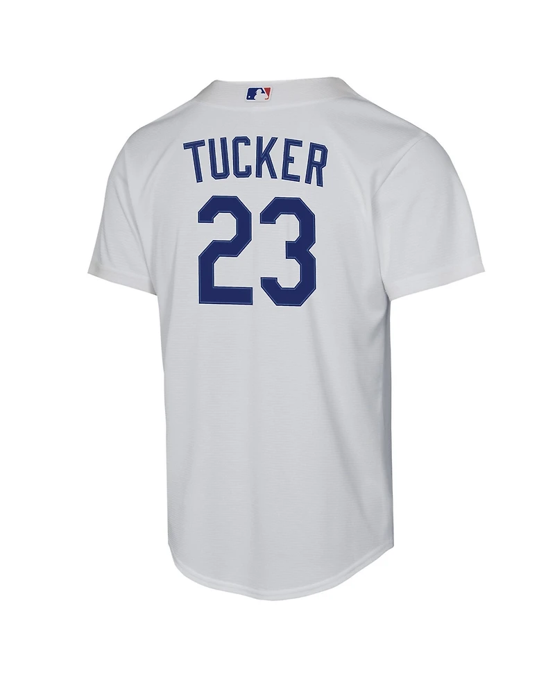 Nike Big Boys and Girls Kyle Tucker White Los Angeles Dodgers Home Replica Jersey