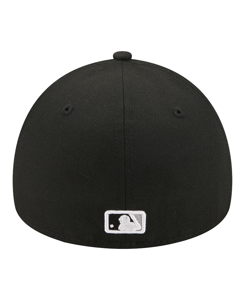 New Era Men's Black Chicago White Sox A-Frame 59FORTY Fitted Hat