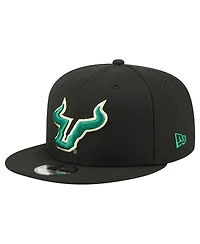 New Era Men's Black South Florida Bulls Team 9FIFTY Snapback Hat