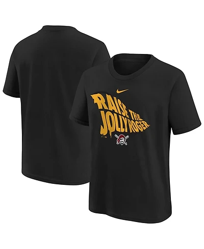 Nike Big Boys and Girls Black Pittsburgh Pirates Hometown Collection T-Shirt