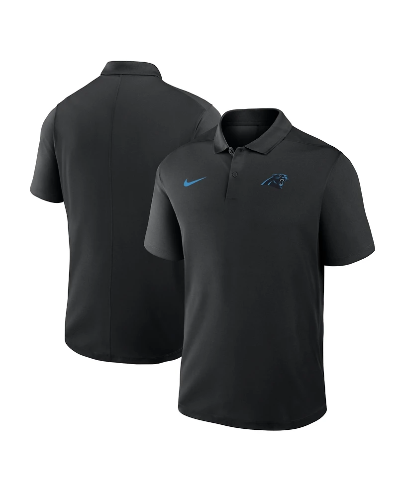 Nike Men's Black Carolina Panthers Dri-fit Victory Polo Shirt