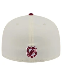 New Era Men's Cream Colorado Avalanche 250th Anniversary of the United States Two-Tone 59FIFTY Fitted Hat