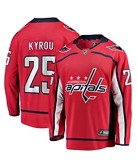 Fanatics Men's Jordan Kyrou Red Washington Capitals Home Breakaway Jersey