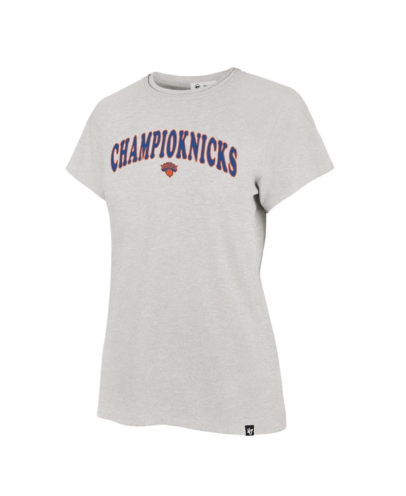 47 Brand Women's Gray New York Knicks 2026 Nba Finals Champion Frankie T-Shirt