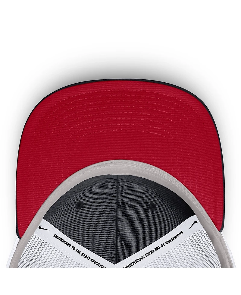 Nike Men's Navy Atlanta Braves Primetime Club Adjustable Trucker Hat