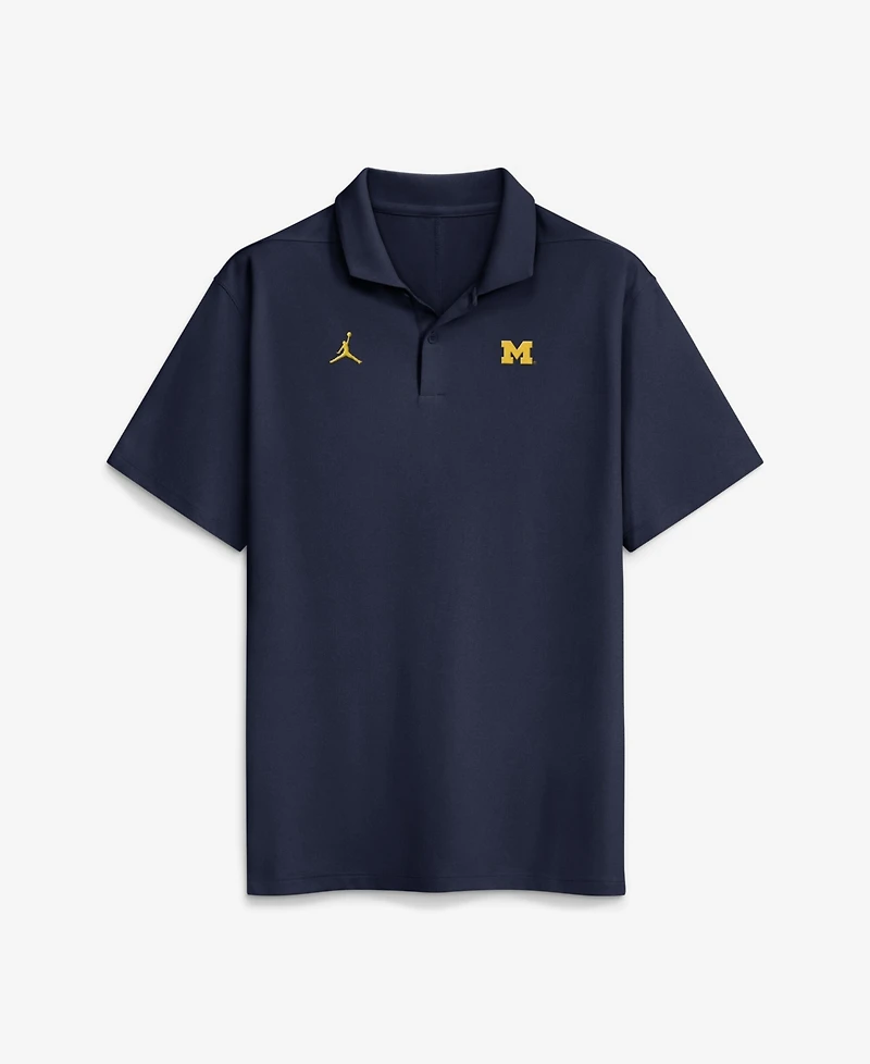 Jordan Men's Navy Michigan Wolverines Primetime Victory Plus Dri-fit Polo Shirt