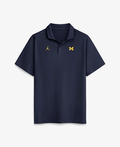 Jordan Men's Navy Michigan Wolverines Primetime Victory Plus Dri-fit Polo Shirt