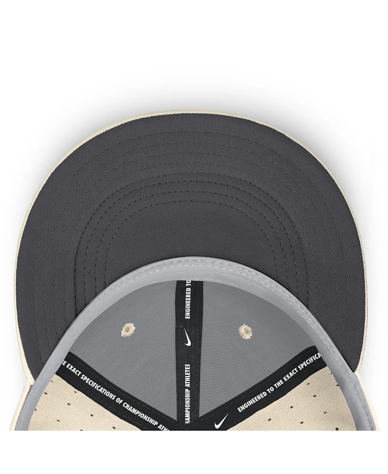 Nike Men's Natural San Diego Padres True Dri-fit AeroBill Fitted Hat