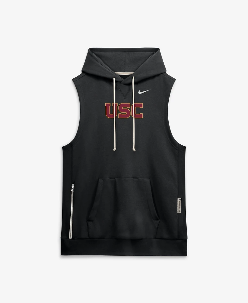 Nike Men's Black Usc Trojans 2026 Sideline Sleeveless Dri-fit Hoodie