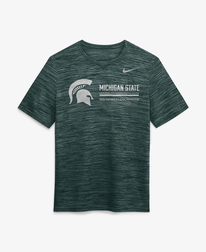 Nike Men's Green Michigan State Spartans Sideline Velocity Dri-fit T-Shirt