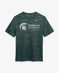 Nike Men's Green Michigan State Spartans Sideline Velocity Dri-fit T-Shirt