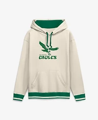 Fanatics Men's Cream Philadelphia Eagles Chenille Heavyweight Fleece Hoodie