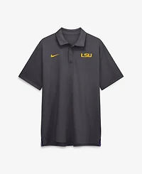 Nike Men's Anthracite Lsu Tigers 2026 Sideline Tour Dri-fit Polo Shirt