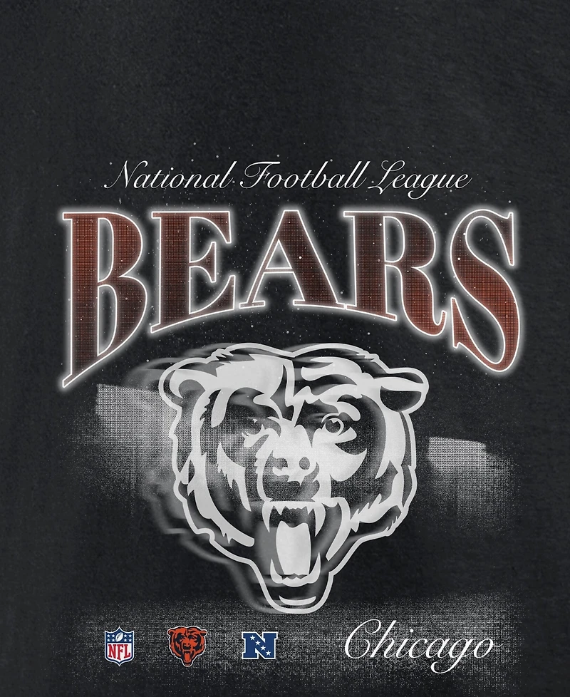 Fanatics Men's Black Chicago Bears Nightfall Long Sleeve Fleece Hoodie