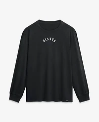 Fanatics Men's Black New York Giants Relaxed Fullback Drive Long Sleeve Fashion T-Shirt