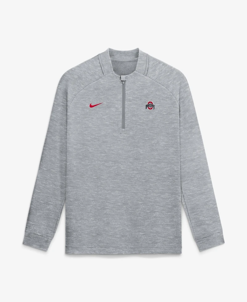 Nike Men's Gray Ohio State Buckeyes Golf Par 5 Therma-fit Half-Zip Pullover Sweatshirt