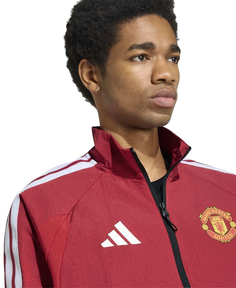 Adidas Men's Red Manchester United 2026 Full-Zip Anthem Jacket