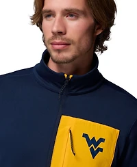 Columbia Men's Navy West Virginia Mountaineers Hike Omni-Wick Half-Zip Pullover Sweatshirt