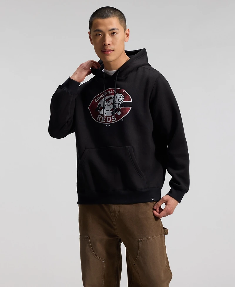 Fanatics Men's Black Cincinnati Reds Heritage Hoodie
