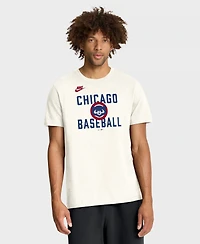 Nike Men's Cream Chicago Cubs Cooperstown Collection ‘70s Inspired T-Shirt