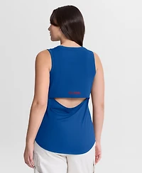 Fanatics Women's Royal Chicago Cubs Draped Mesh Back Performance Tank Top