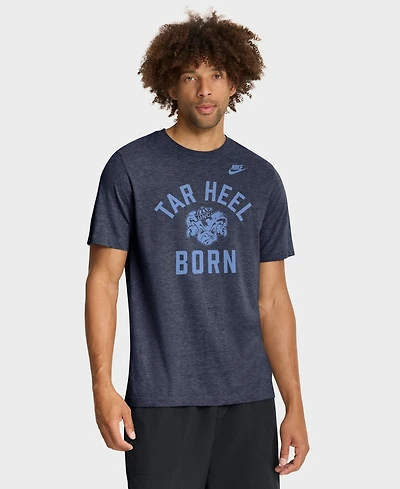 Nike Men's Heather Navy North Carolina Tar Heels Legacy Mantra Tri-Blend T-Shirt