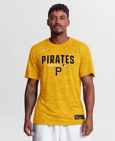 Nike Men's Gold Pittsburgh Pirates Authentic Collection Velocity Dri-fit T-Shirt