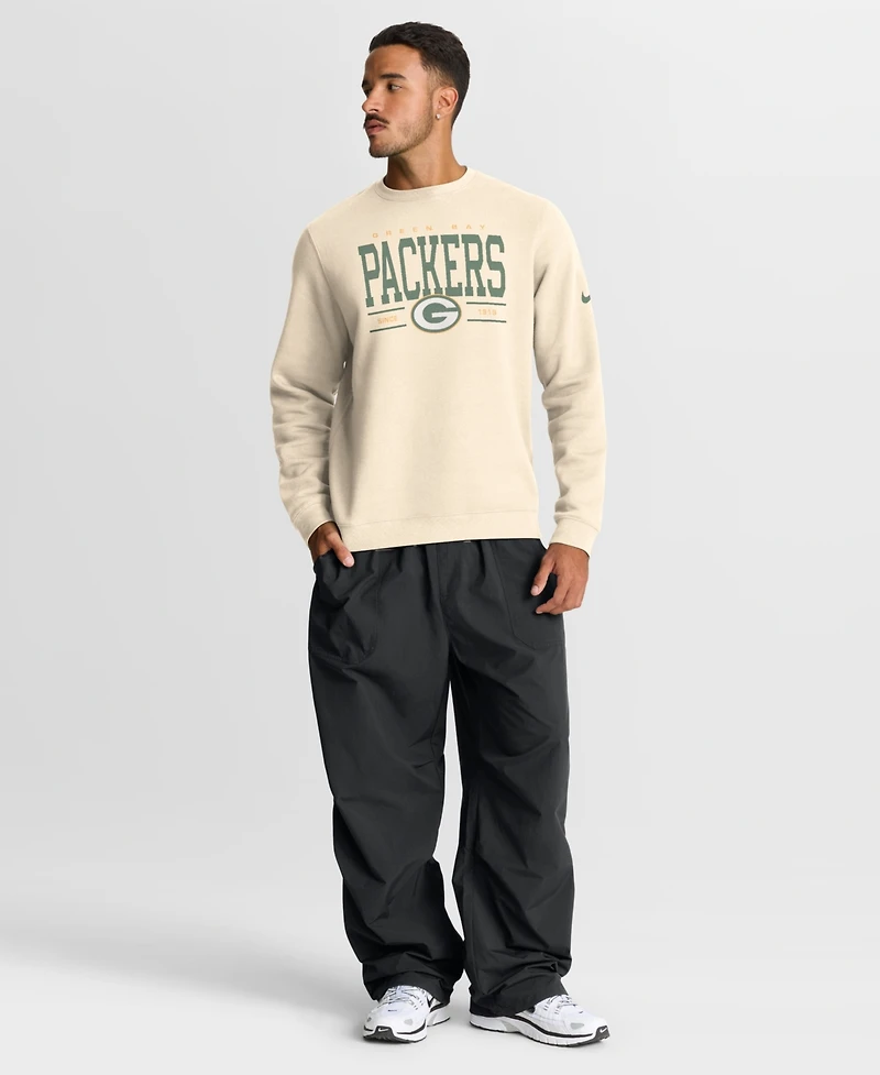 Nike Men's Natural Green Bay Packers Always Reppin' Club Sweatshirt