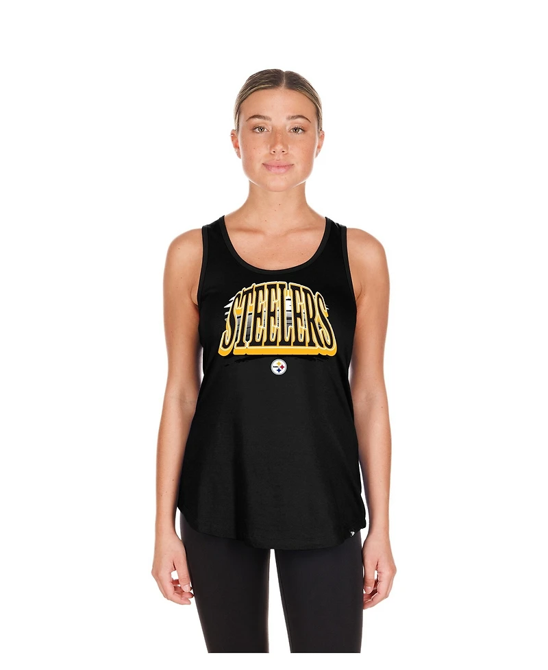 New Era Women's Black Pittsburgh Steelers Summer Tank Top