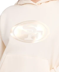 Starter Women's Cream San Francisco 49ers Pastels Relaxed Travel Hoodie