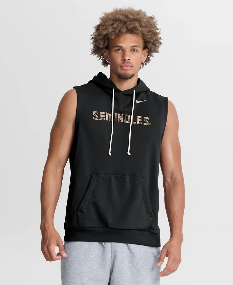 Nike Men's Black Florida State Seminoles 2026 Sideline Sleeveless Dri-fit Hoodie