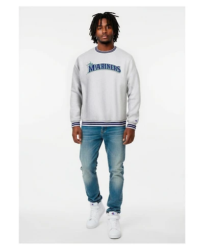 Champion Men's Heather Gray Seattle Mariners Reverse Weave Sweatshirt