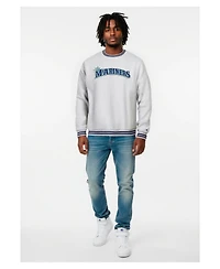 Champion Men's Heather Gray Seattle Mariners Reverse Weave Sweatshirt