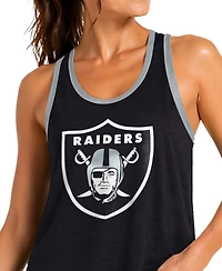 G-iii 4Her by Carl Banks Women's Black Las Vegas Raiders Tater Ii Racerback Tank Top
