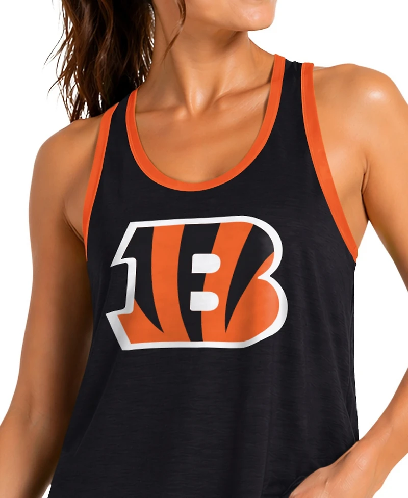 G-iii 4Her by Carl Banks Women's Black Cincinnati Bengals Tater Ii Racerback Tank Top