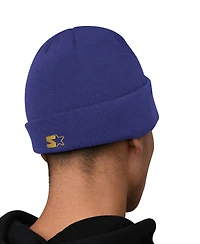 Starter Men's Purple Baltimore Ravens Hoodie and Cuffed Knit Hat Combo Pack