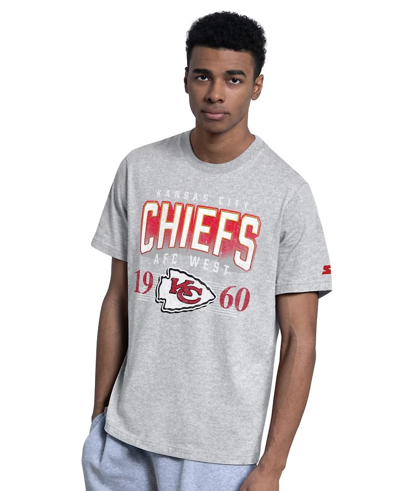 Starter Men's 2-Pack Red/Gray Kansas City Chiefs Logo T-Shirt Set