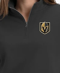 Champion Women's Black Vegas Golden Knights Power Blend Quarter-Zip Sweatshirt