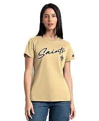 Starter Women's 2-Piece Black/Vegas Gold New Orleans Saints T-Shirt Combo Pack